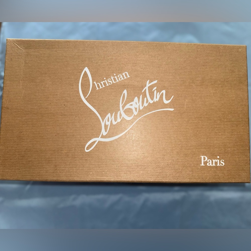 Christian Louboutin Silver Glitter Sneakers - Picture 6 of 8